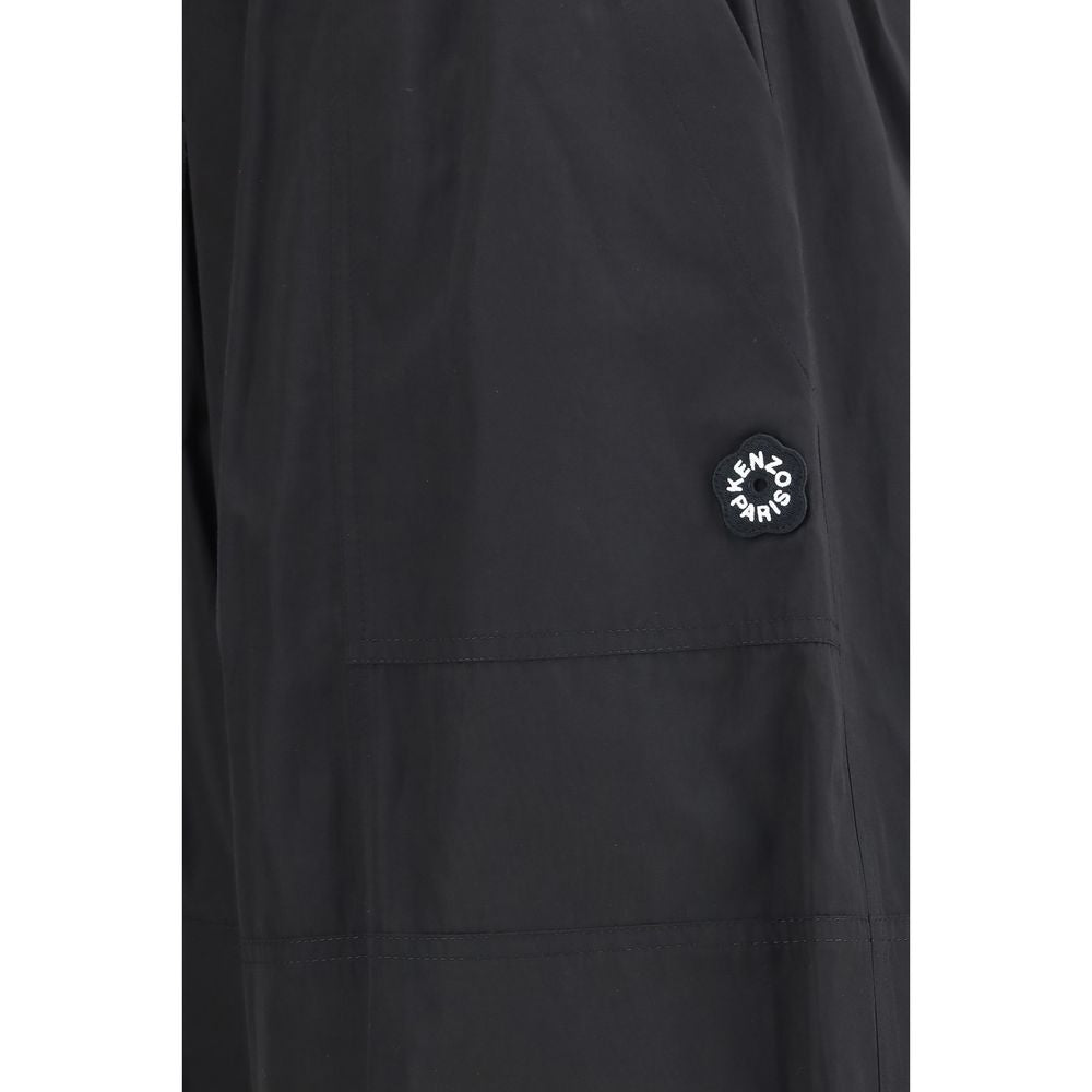 Schwarze Freizeithose aus Polyester
