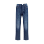 Blaue Baumwolljeans Denim