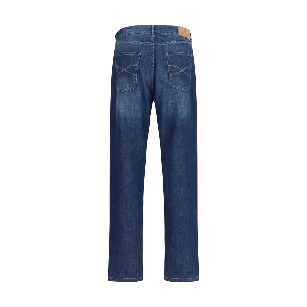 Blaue Baumwolljeans Denim