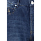 Blaue Baumwolljeans Denim