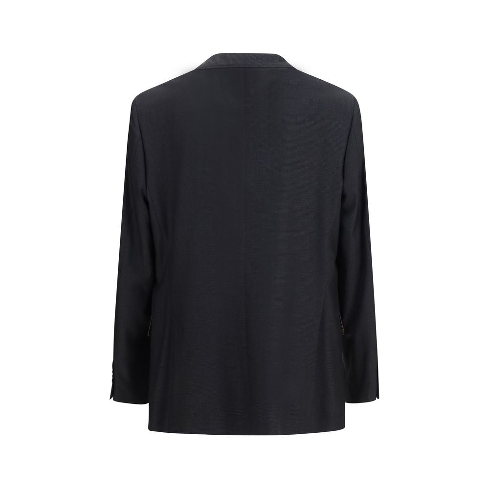 Schwarze Oversize-Jacke aus Wolle Oves Aries