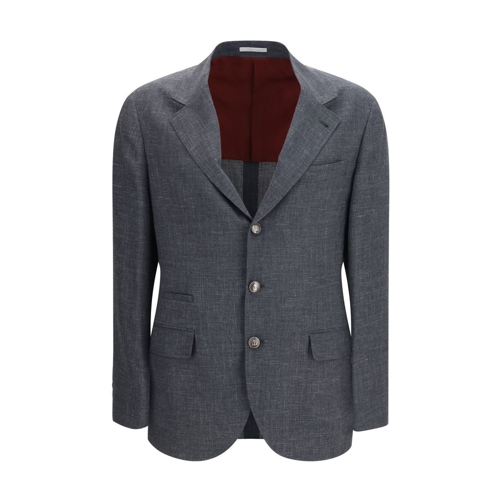 Grauer Woll-Oves Aries Blazer