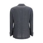 Grauer Woll-Oves Aries Blazer