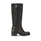 Schwarze Ankle Boots aus Kalbsleder Bos Taurus Chloé