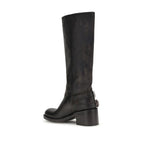 Schwarze Ankle Boots aus Kalbsleder Bos Taurus Chloé