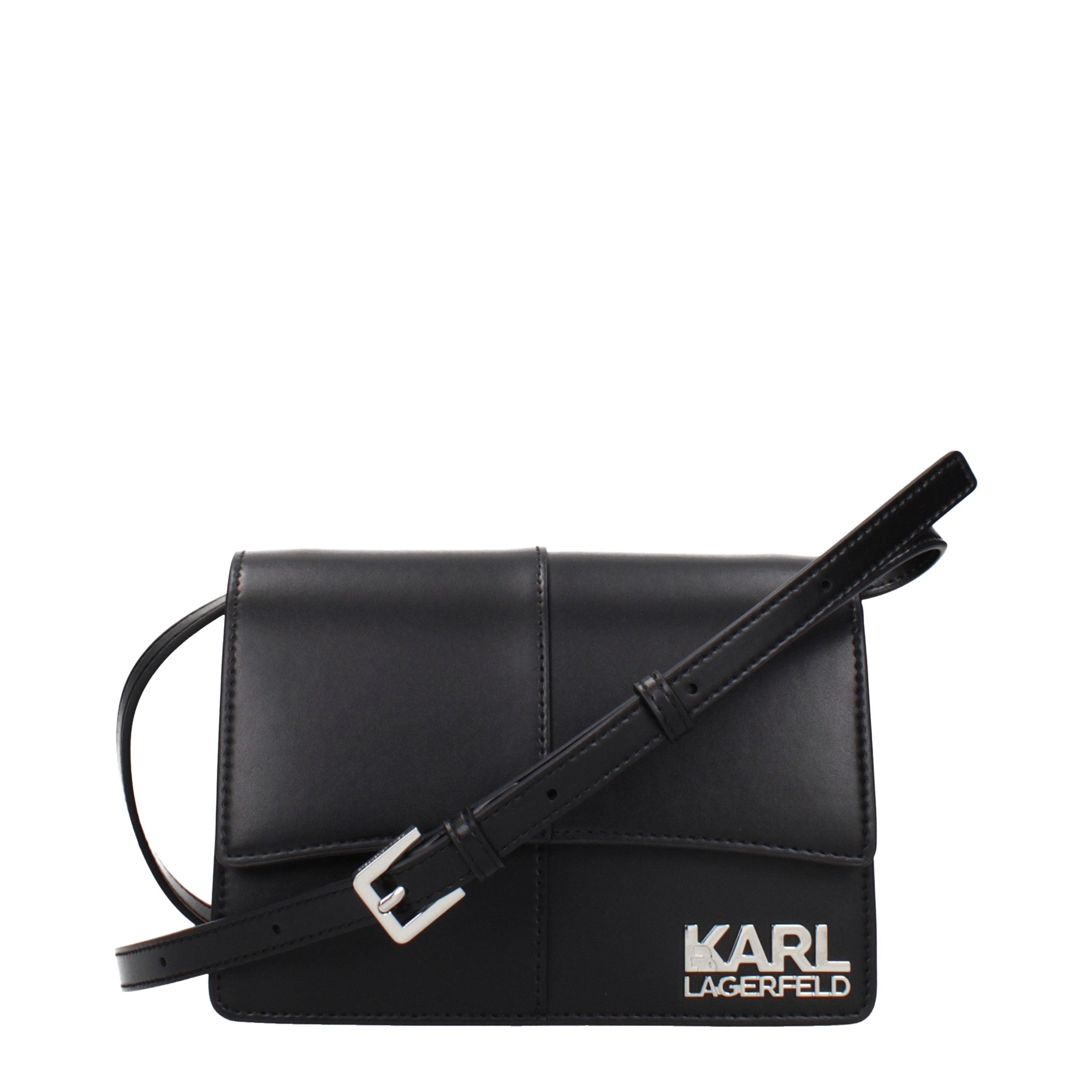 Schwarze Crossbody-Tasche aus Polyethylen