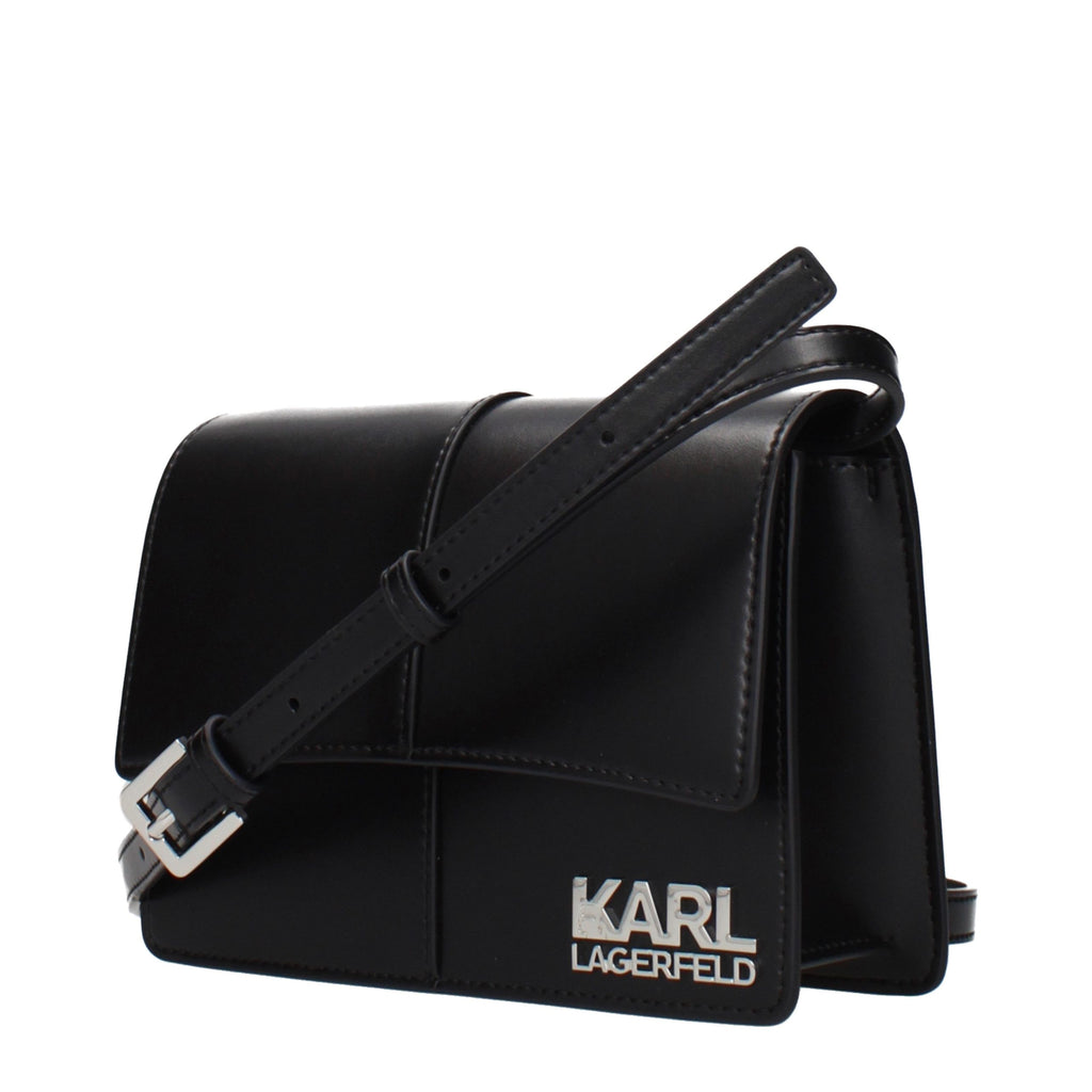 Schwarze Crossbody-Tasche aus Polyethylen