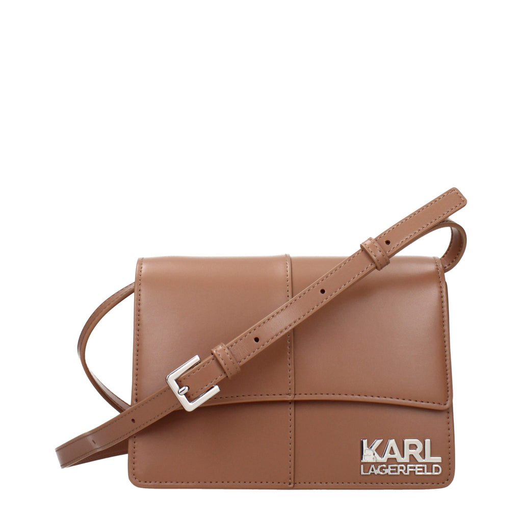 Braune Crossbody Bag aus Polyethylen