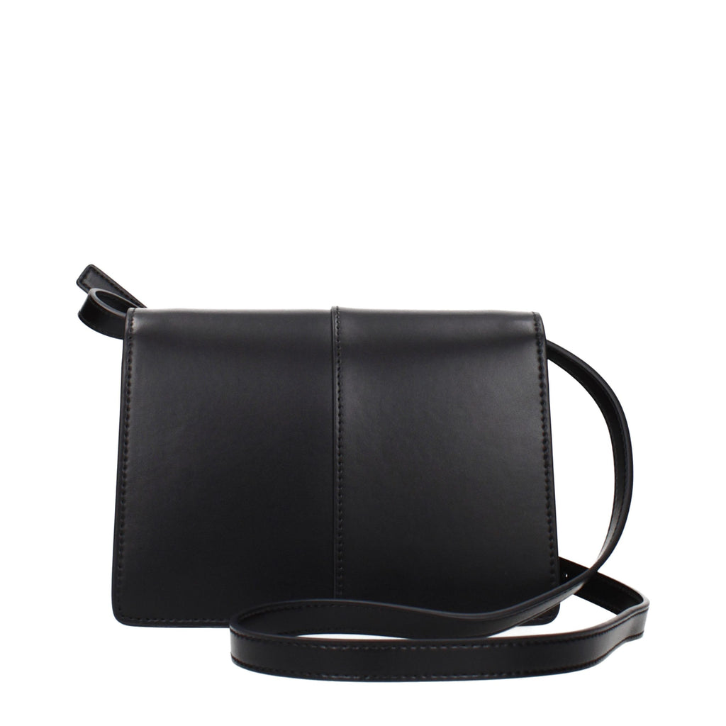 Schwarze Crossbody-Tasche aus Polyethylen