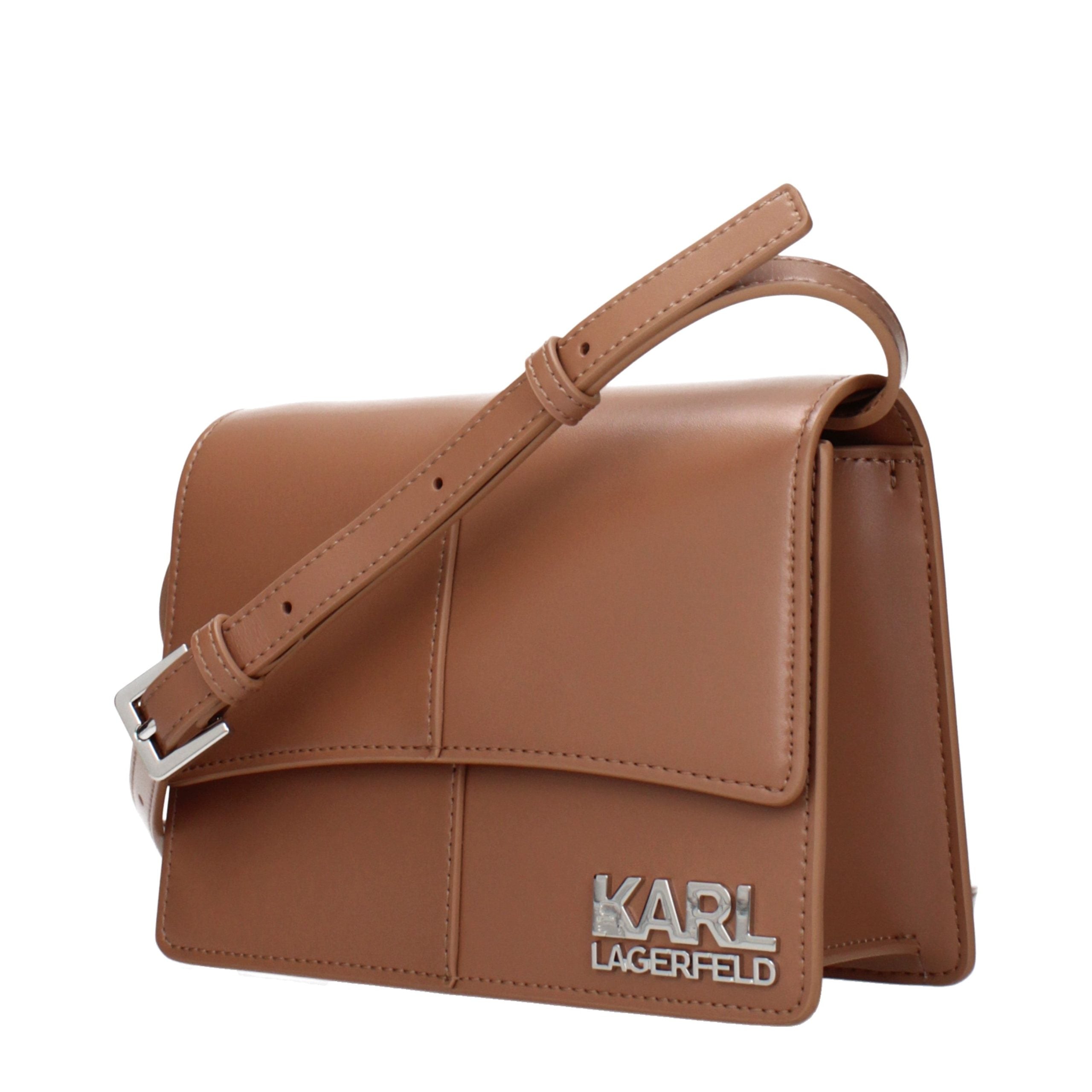 Braune Crossbody Bag aus Polyethylen