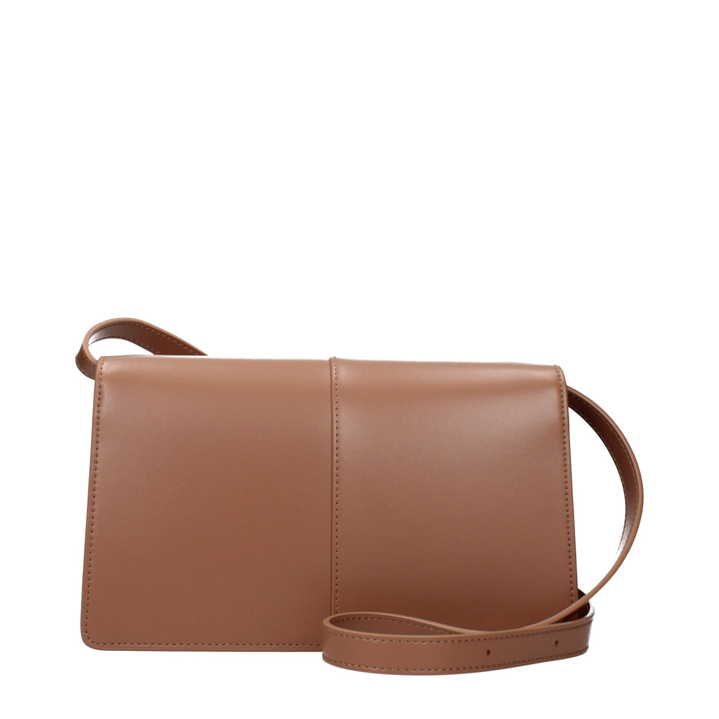 Braune Crossbody-Tasche aus Polyethylen