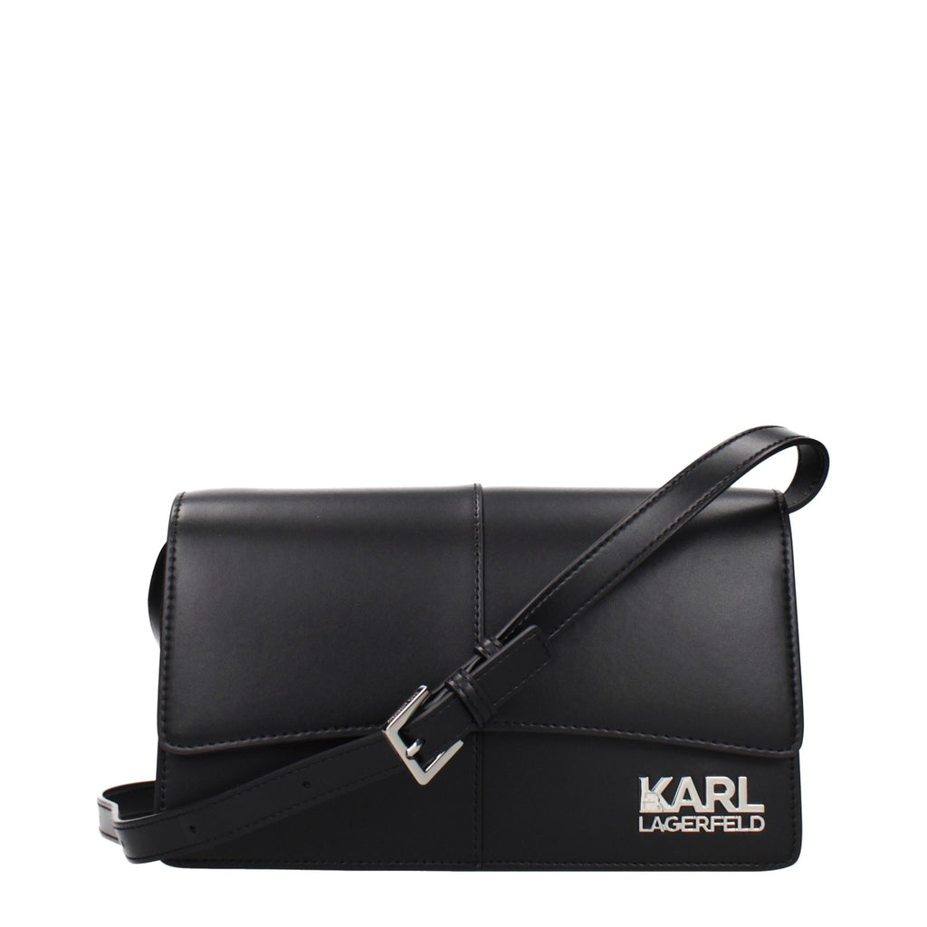 Schwarze Crossbody-Tasche aus Polyethylen