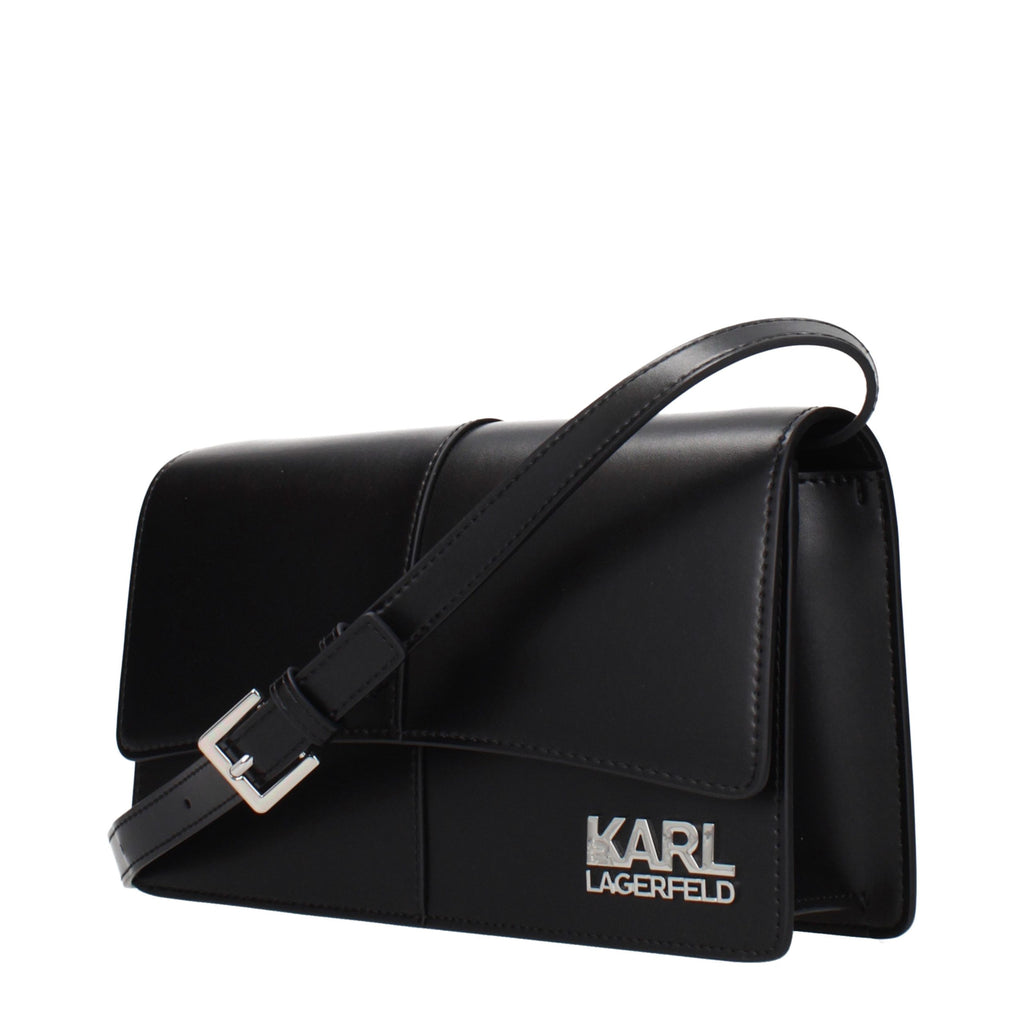 Schwarze Crossbody-Tasche aus Polyethylen