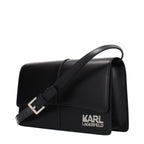 Schwarze Crossbody-Tasche aus Polyethylen