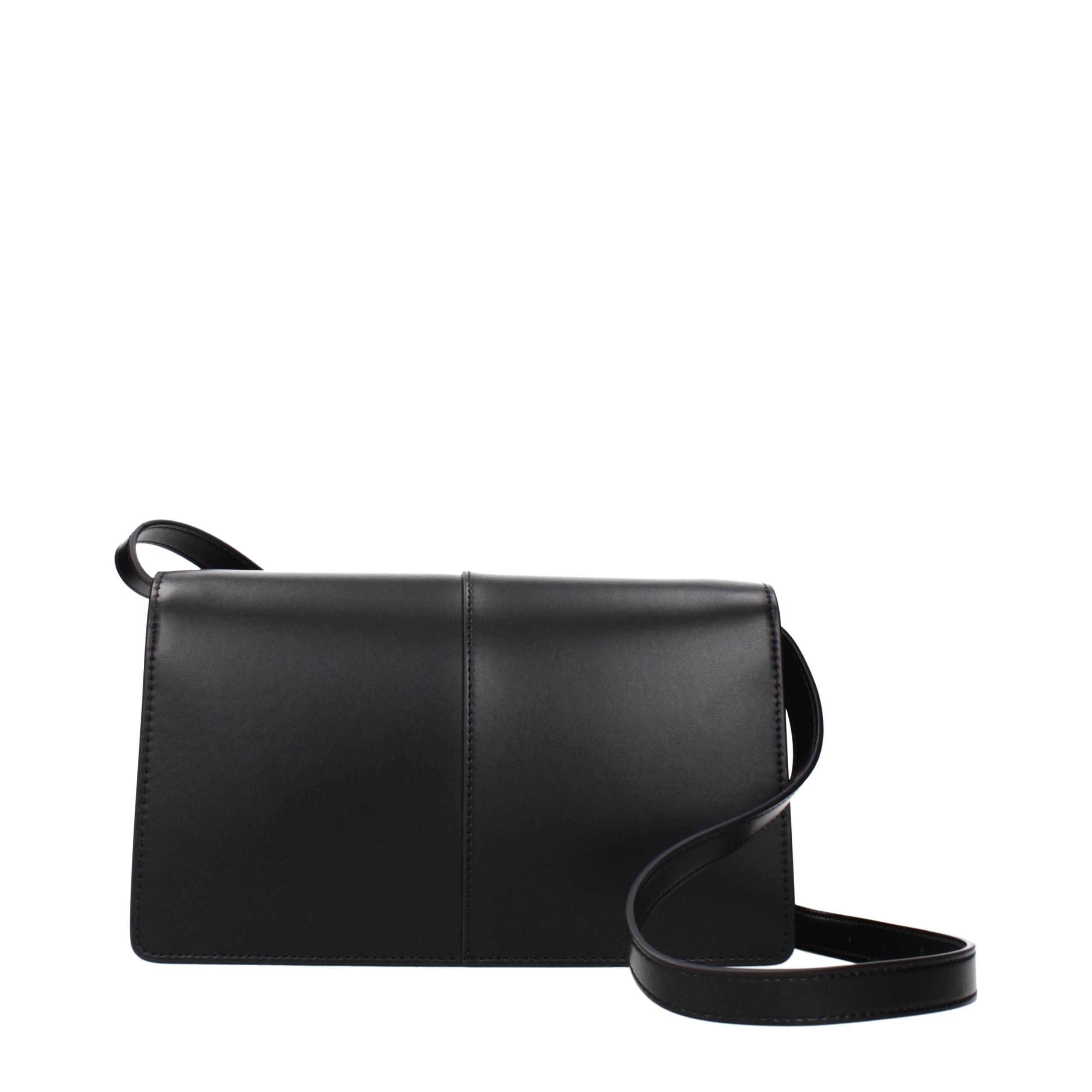 Schwarze Crossbody-Tasche aus Polyethylen