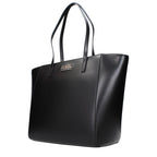 Schwarze Schultertasche aus Polyethylen