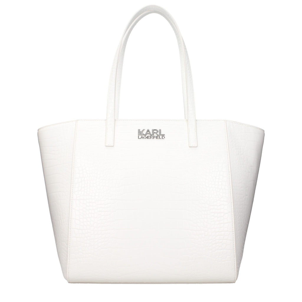 Weiße Schultertasche aus Polyethylen