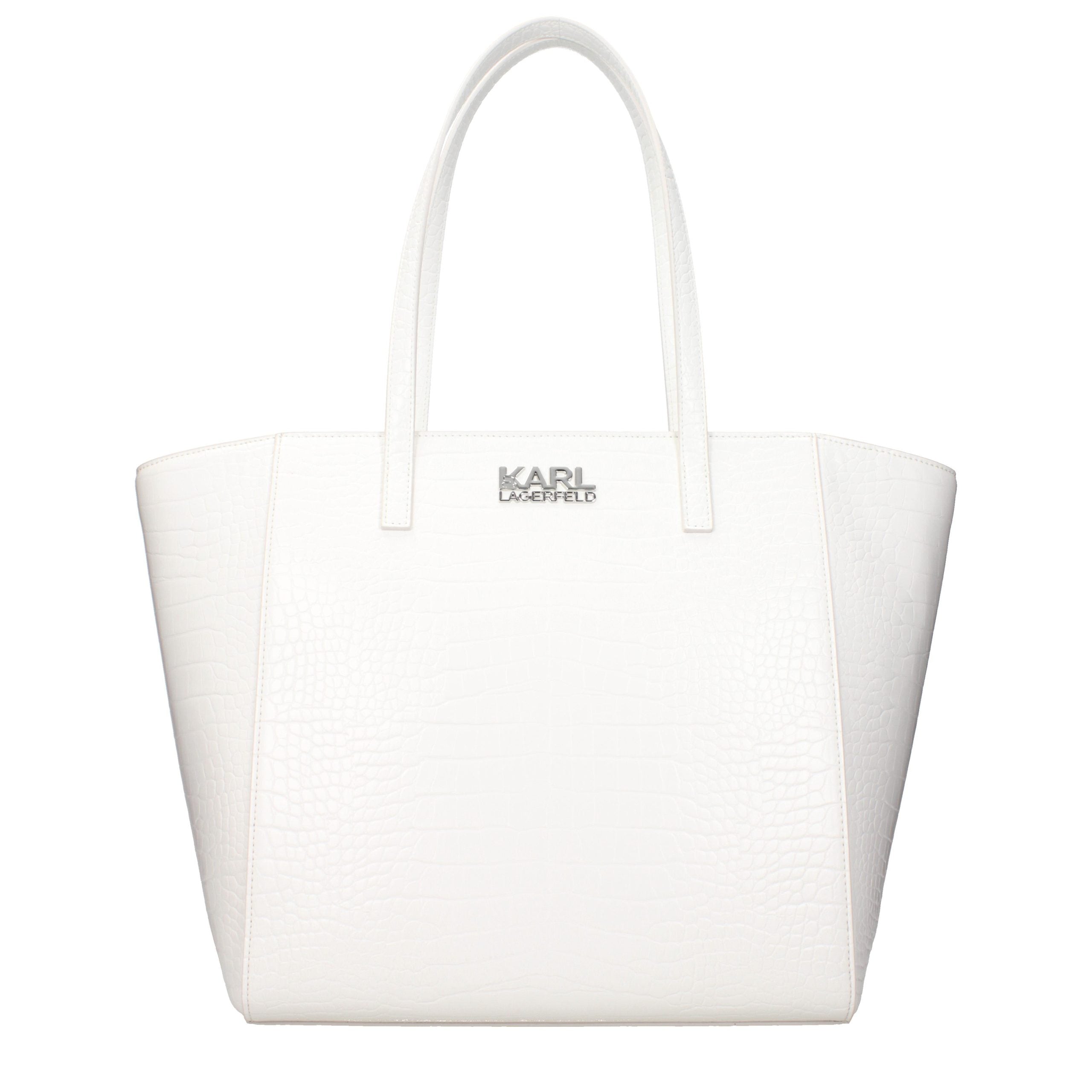 Weiße Schultertasche aus Polyethylen
