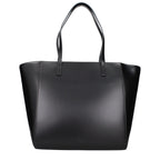 Schwarze Schultertasche aus Polyethylen