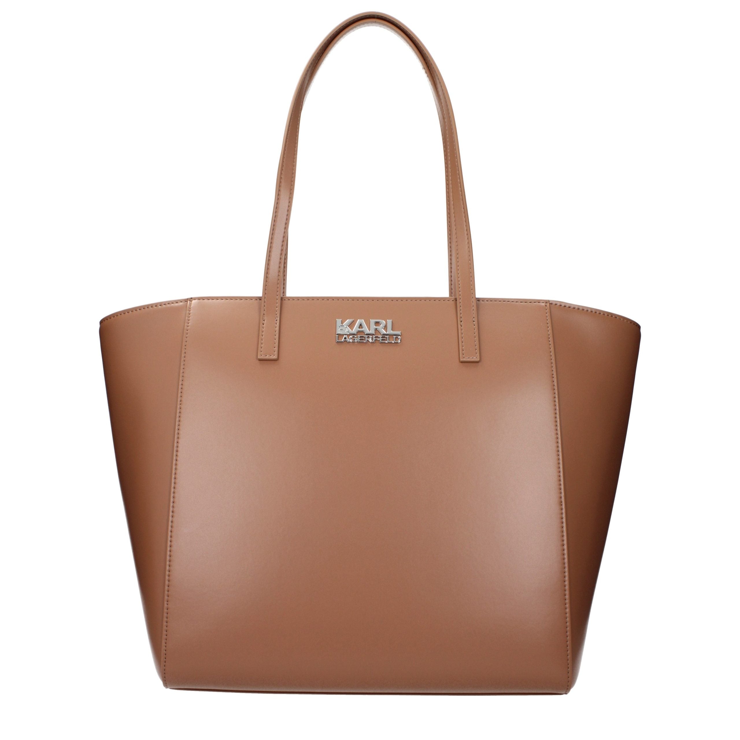 Schultertasche aus braunem Polyethylen