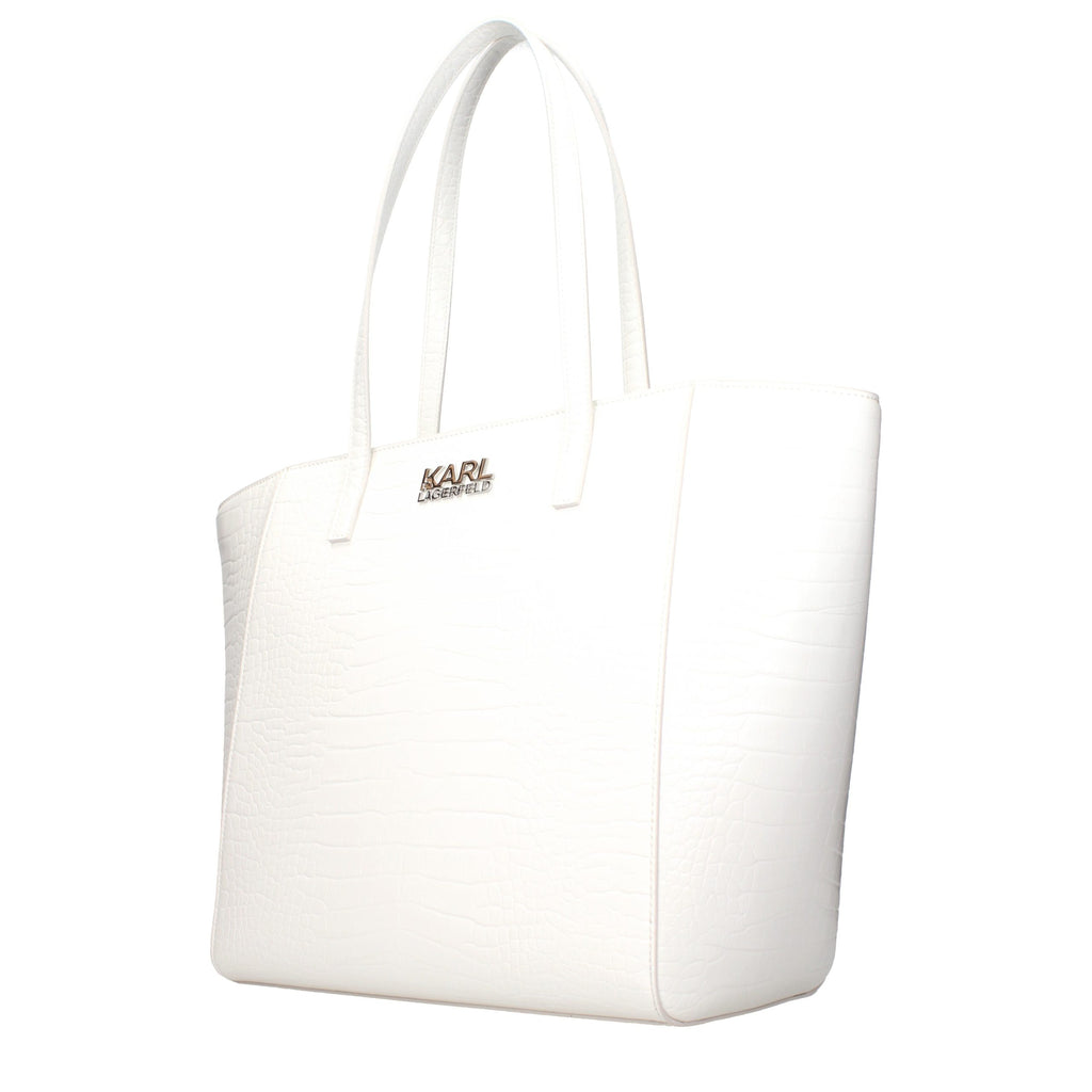 Weiße Schultertasche aus Polyethylen