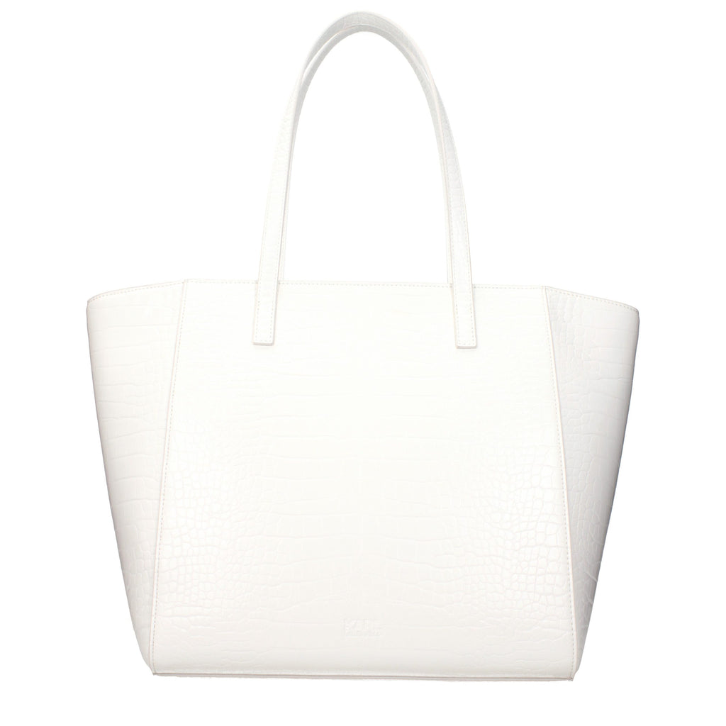 Weiße Schultertasche aus Polyethylen