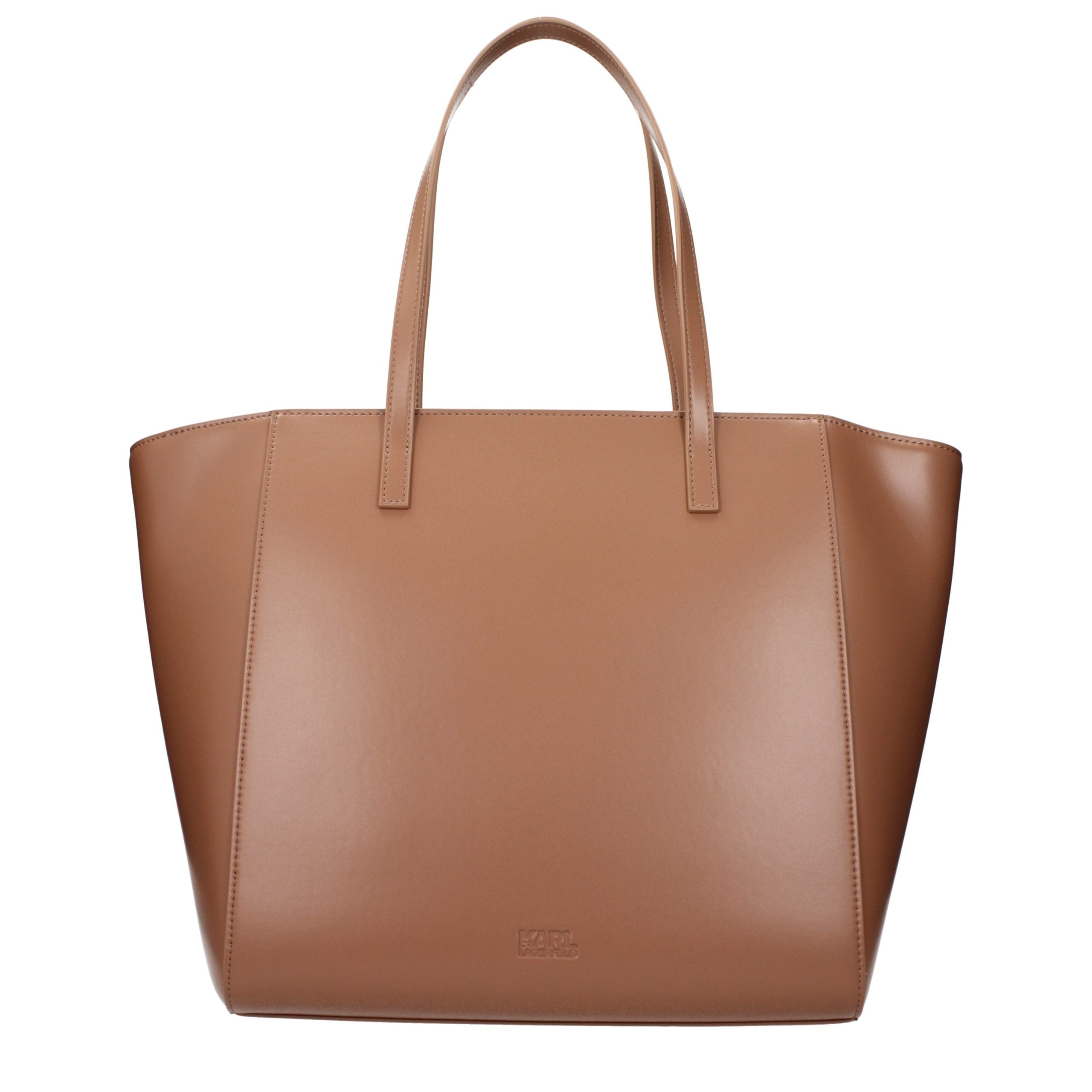 Schultertasche aus braunem Polyethylen