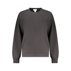 Schwarzer Baumwoll-Sweatshirt für Damen