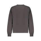 Schwarzer Baumwoll-Sweatshirt für Damen