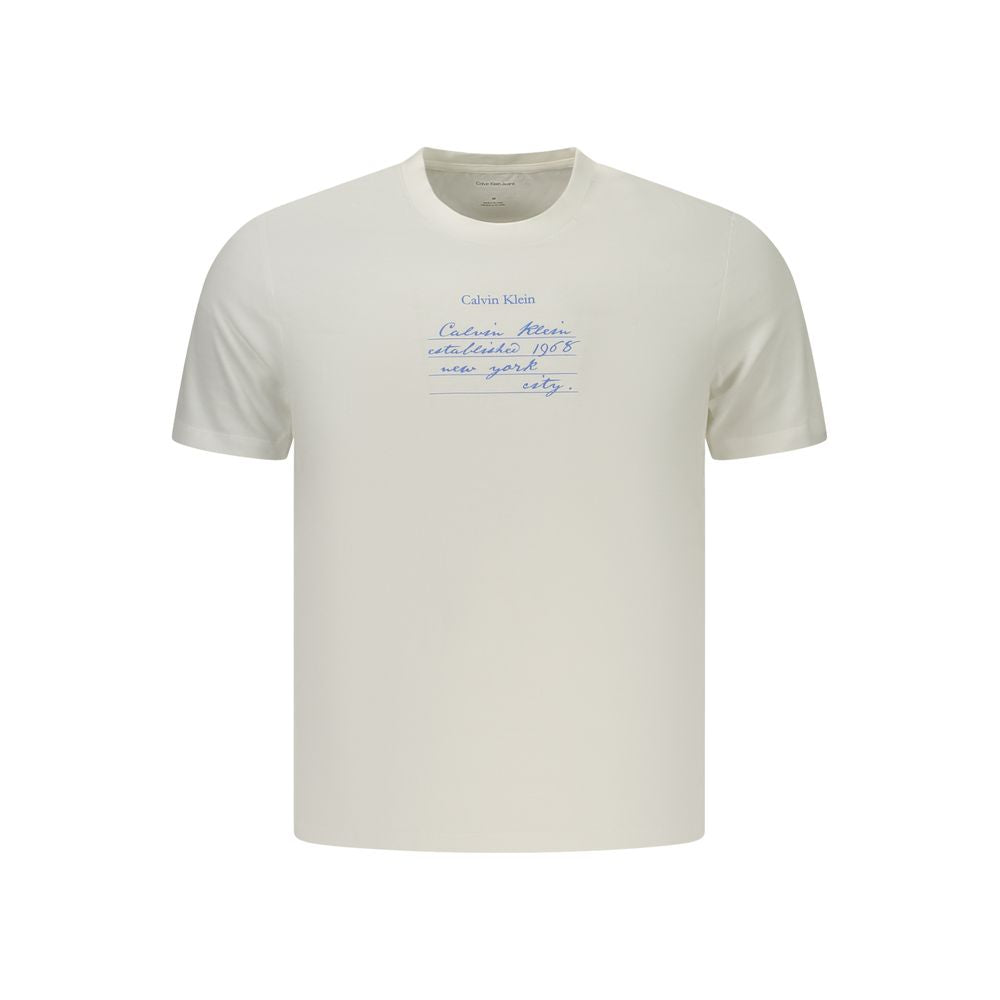 Weißes Herren-T-Shirt aus Baumwolle