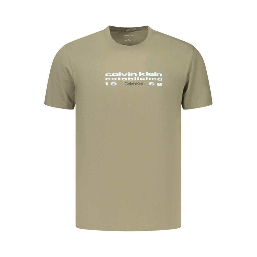 Grünes Baumwoll-T-Shirt für Herren