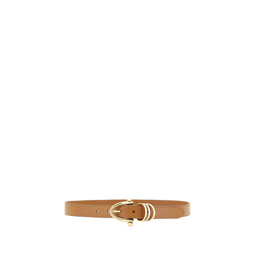 Beige Kalbsleder Bos Taurus Regular Gürtel Chloé