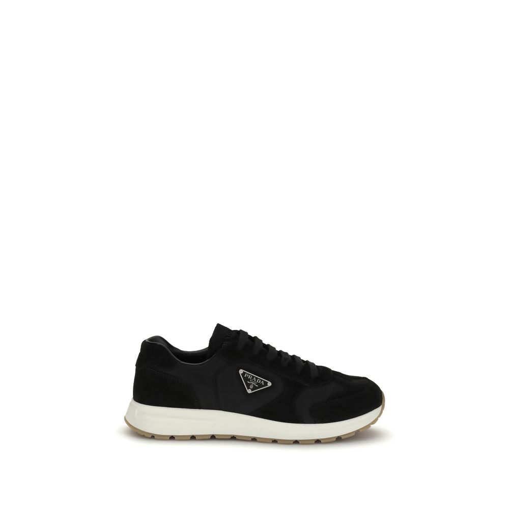 Schwarze Sneaker aus recyceltem Polyamid
