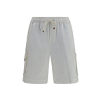 Weiße Baumwoll-Bermudashorts Brunello Cucinelli