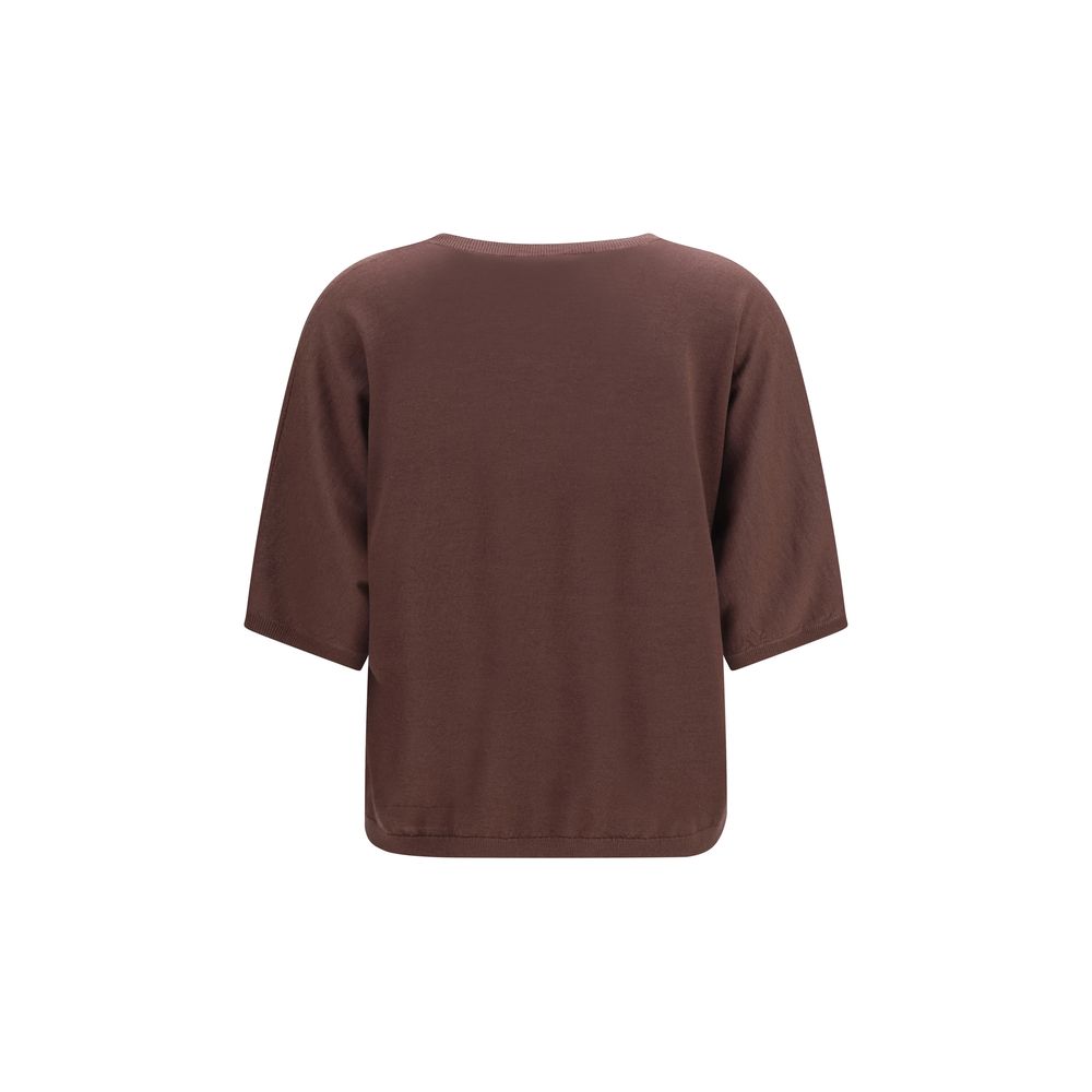 Lila Kaschmirpullover