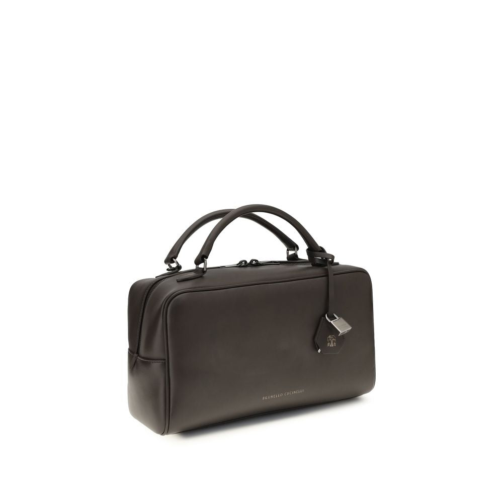 Braune Kalbsleder Bos Taurus Schultertasche