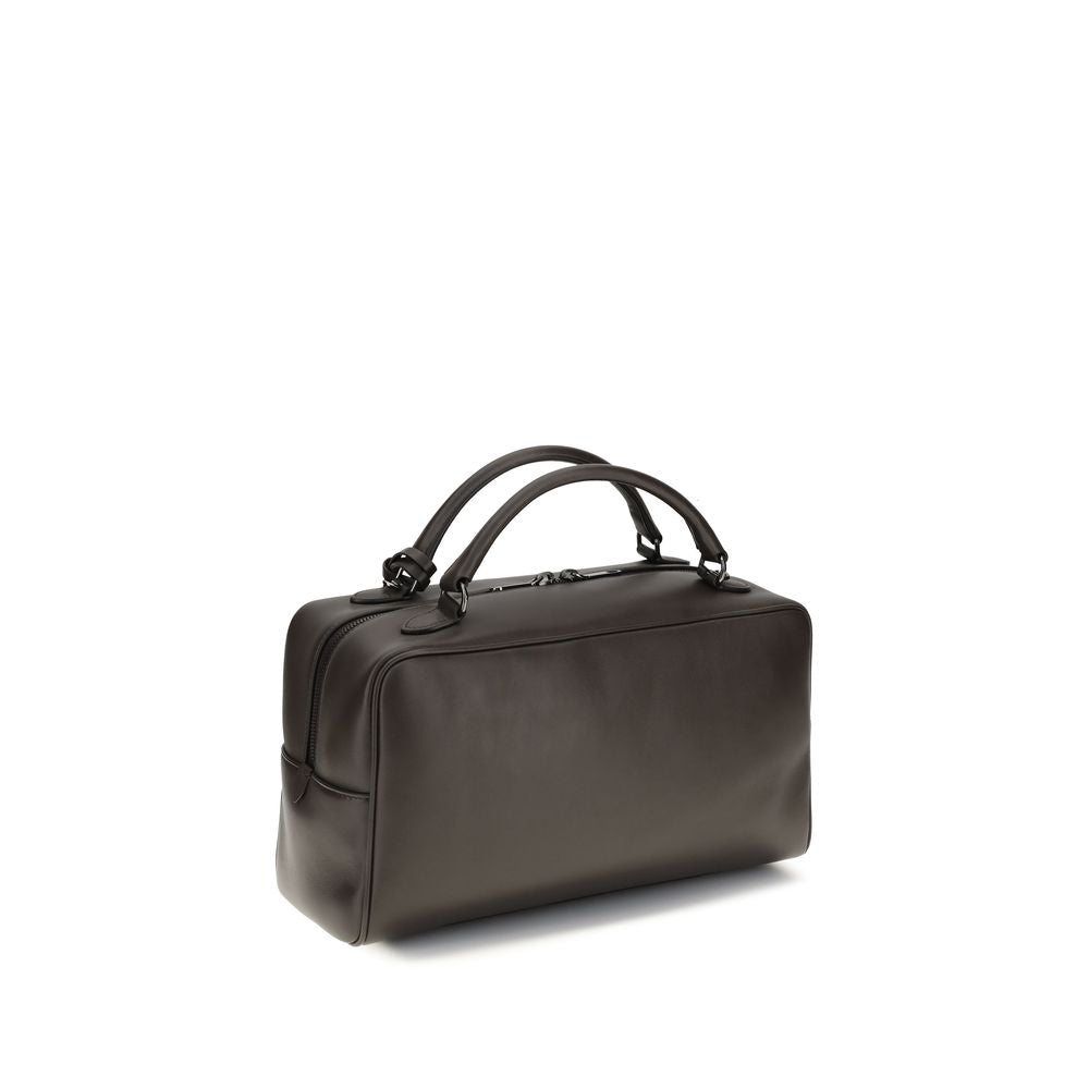 Braune Kalbsleder Bos Taurus Schultertasche
