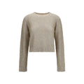 Beige Leinen Sweatshirt