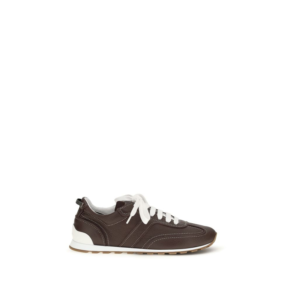Braune Kalbsleder Bos Taurus Athletic Sneaker