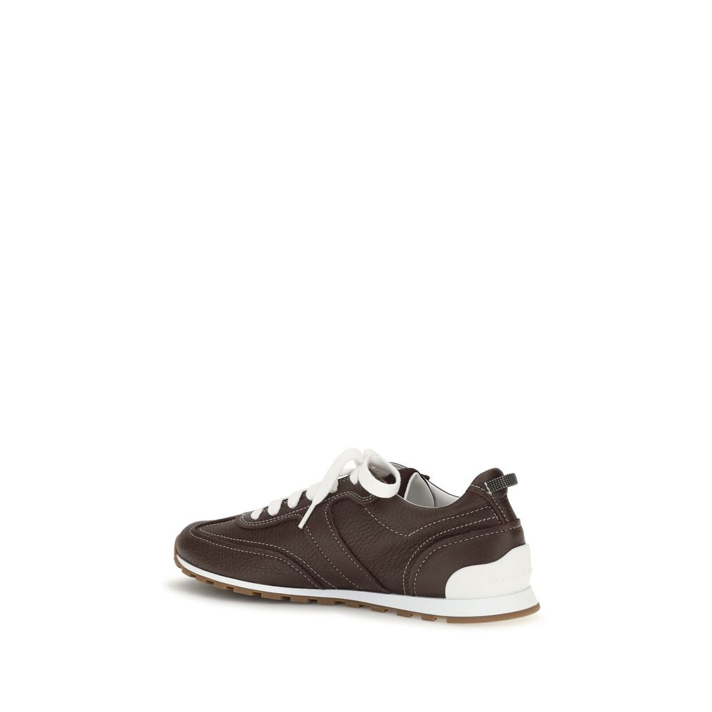 Braune Kalbsleder Bos Taurus Athletic Sneaker