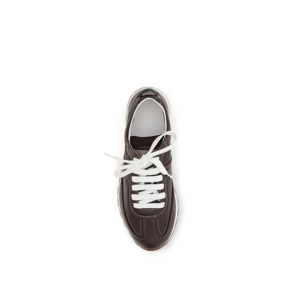 Braune Kalbsleder Bos Taurus Athletic Sneaker