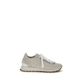 Graue Kalbsleder Bos Taurus Athletic Sneaker