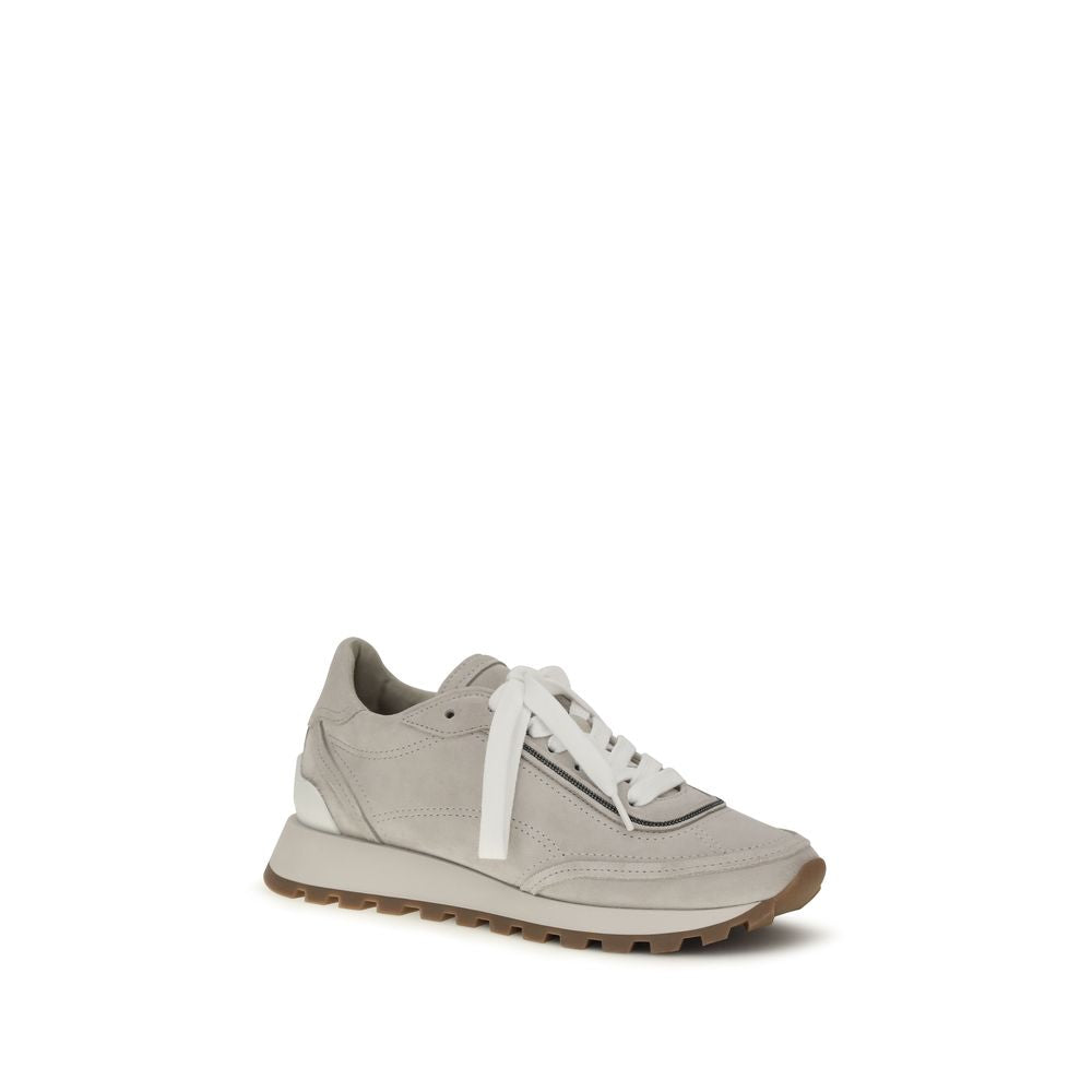 Graue Kalbsleder Bos Taurus Athletic Sneaker