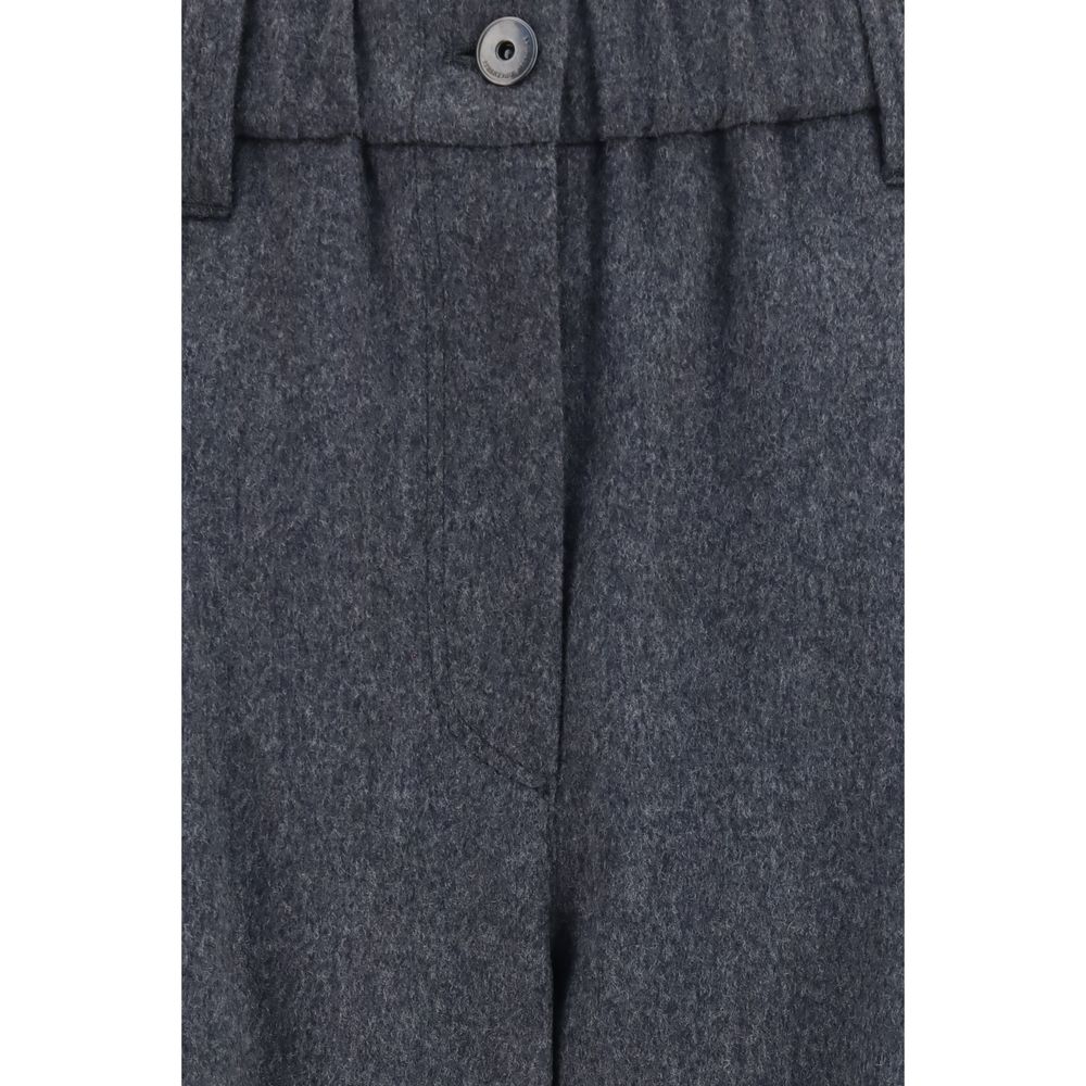 Graue Hose aus Ovis Aries Wolle