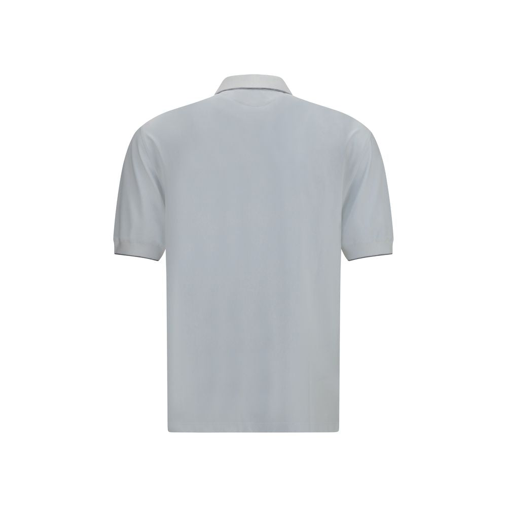 Brunello Cucinelli Weißes Poloshirt