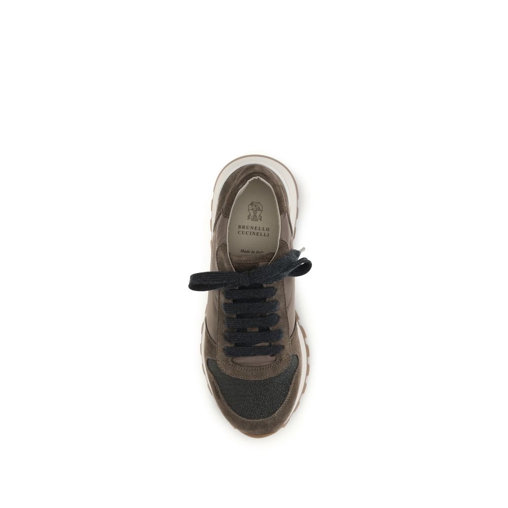 Braune Kalbsleder Bos Taurus Athletic Sneaker