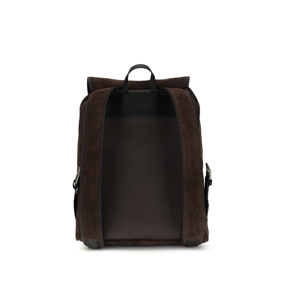 Brauner Kalbsleder-Rucksack Bos Taurus