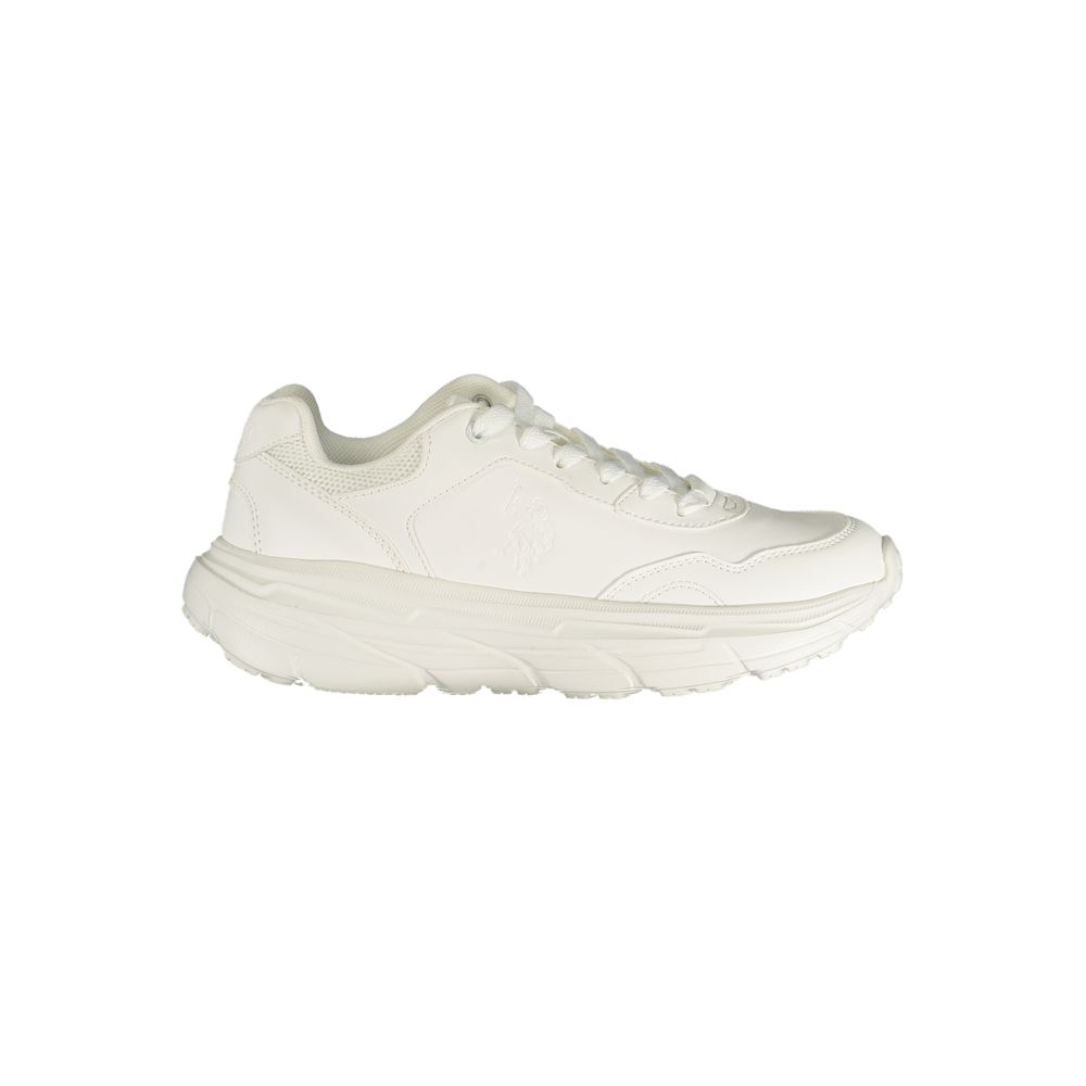 Weiße Sneaker aus Polyester