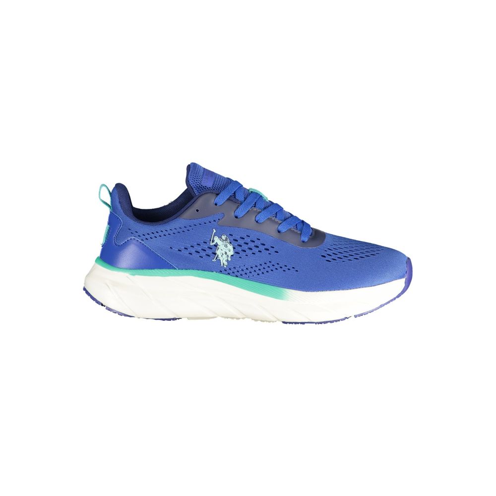 Blauer Sneaker aus Polyurethan für Herren