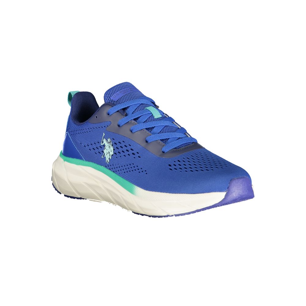 Blauer Sneaker aus Polyurethan für Herren